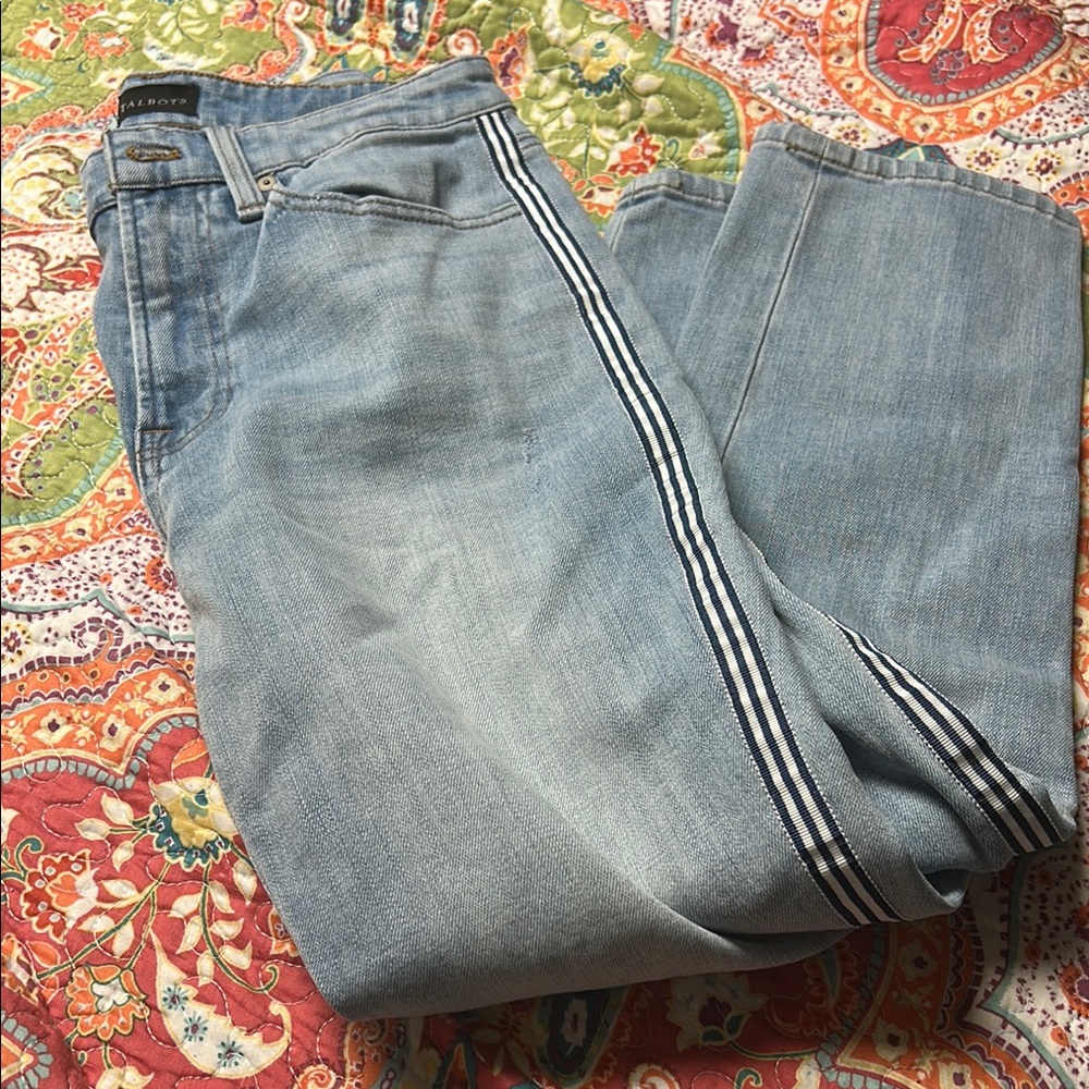 Talbots Blue Straight Jeans Timeless Style